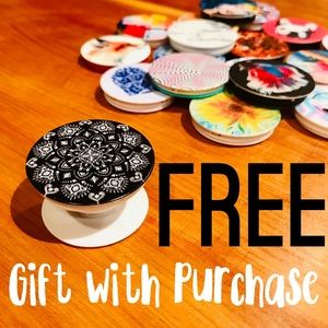 📣 FREE Pop up cell phone grip stand!